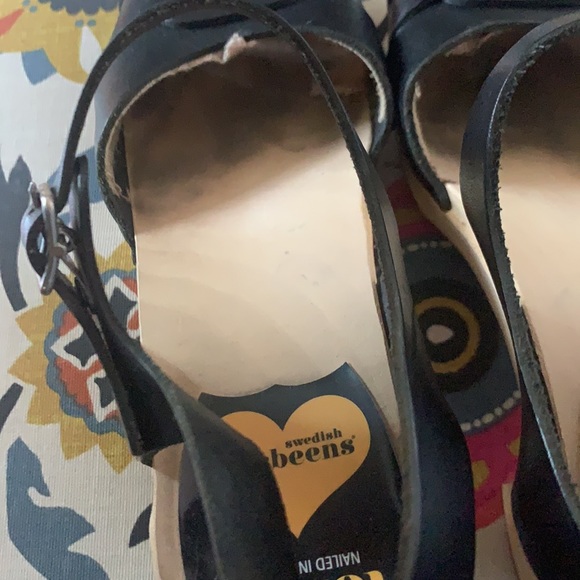 Swedish Hasbeens Peep Toe Super High- EUC! - Picture 6 of 9